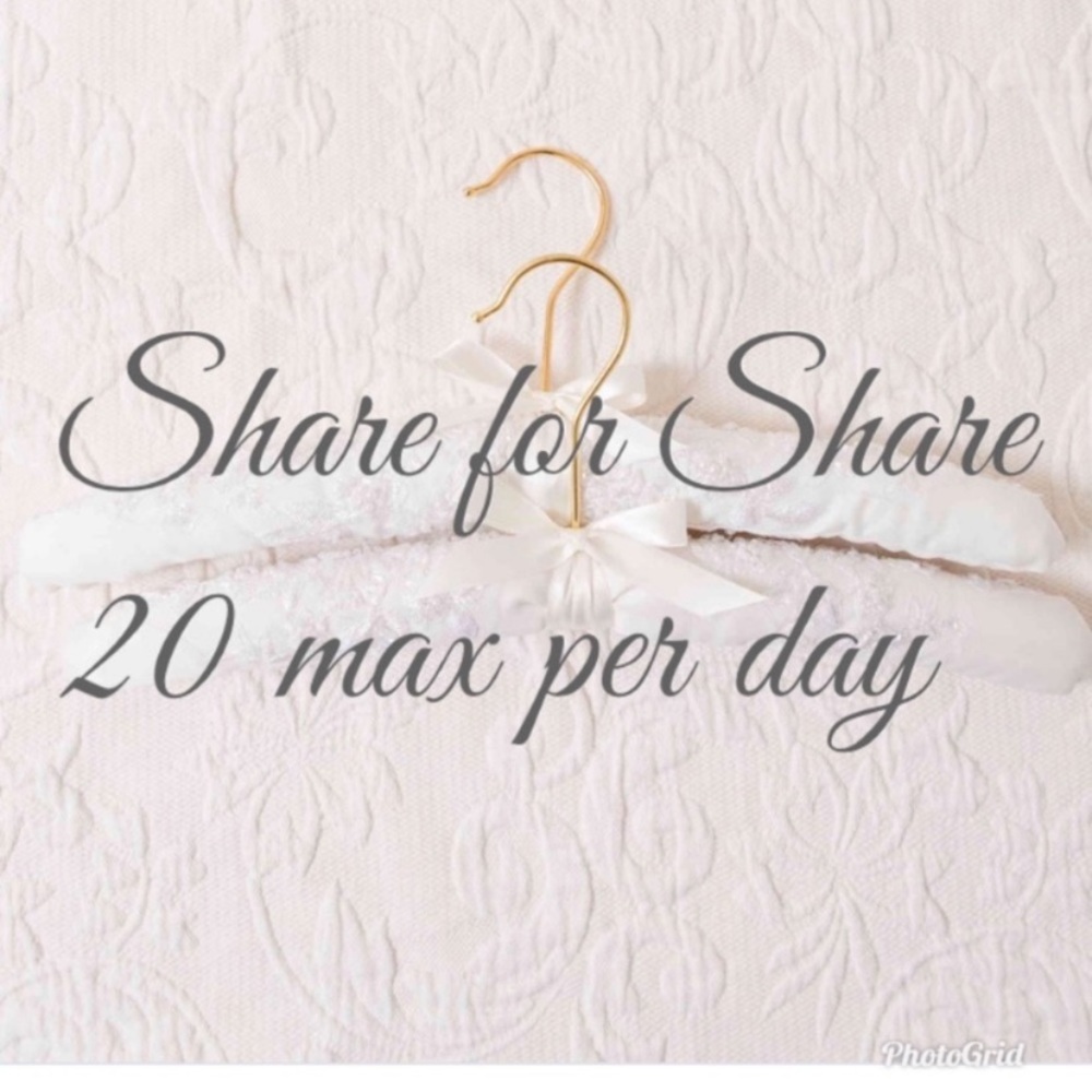 Share for share, no parties, please!